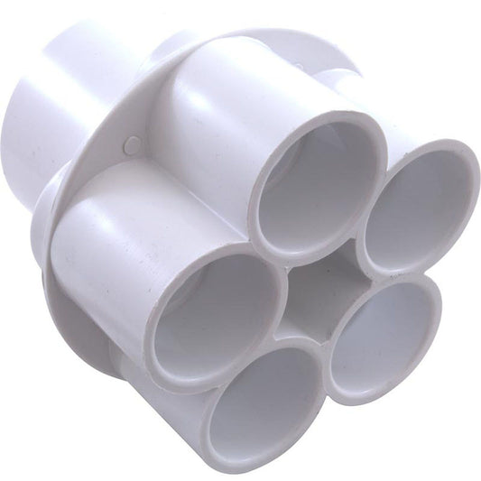 Colector, 1" de deslizamiento, 5 puertos, transición, 2" de deslizamiento