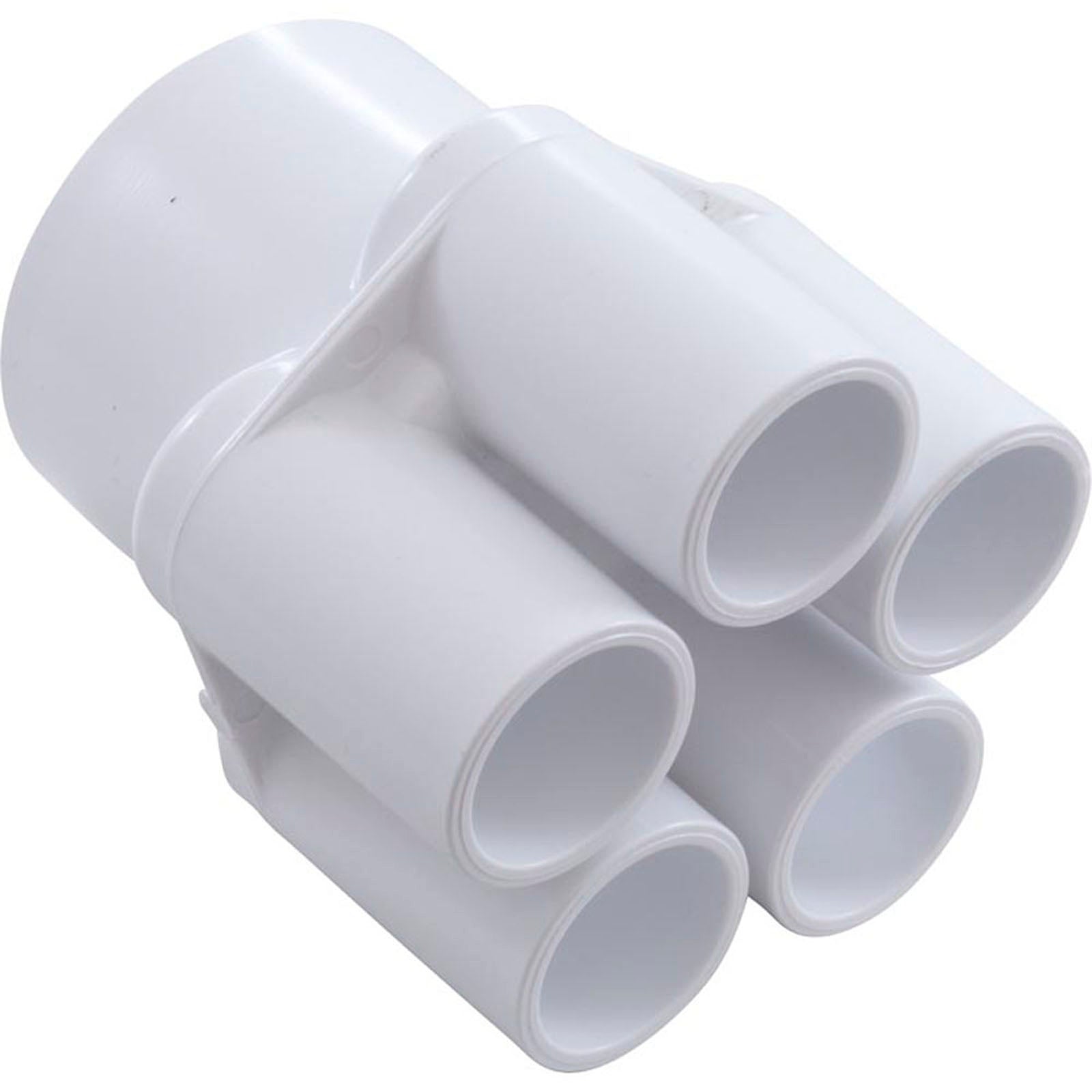 Manifold, 3/4" Slip, 5 Port, Transition, 2" Slip