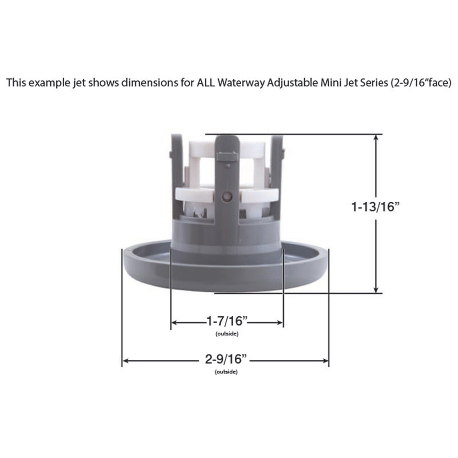 Jet Intl, WW Mini, 2-9/16"fd, Roto, Dlx Scal, Gry