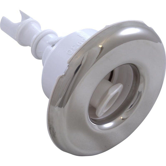 Jet Intl, WW Mini Storm, 3" fd, roto, liso, acero inoxidable/blanco