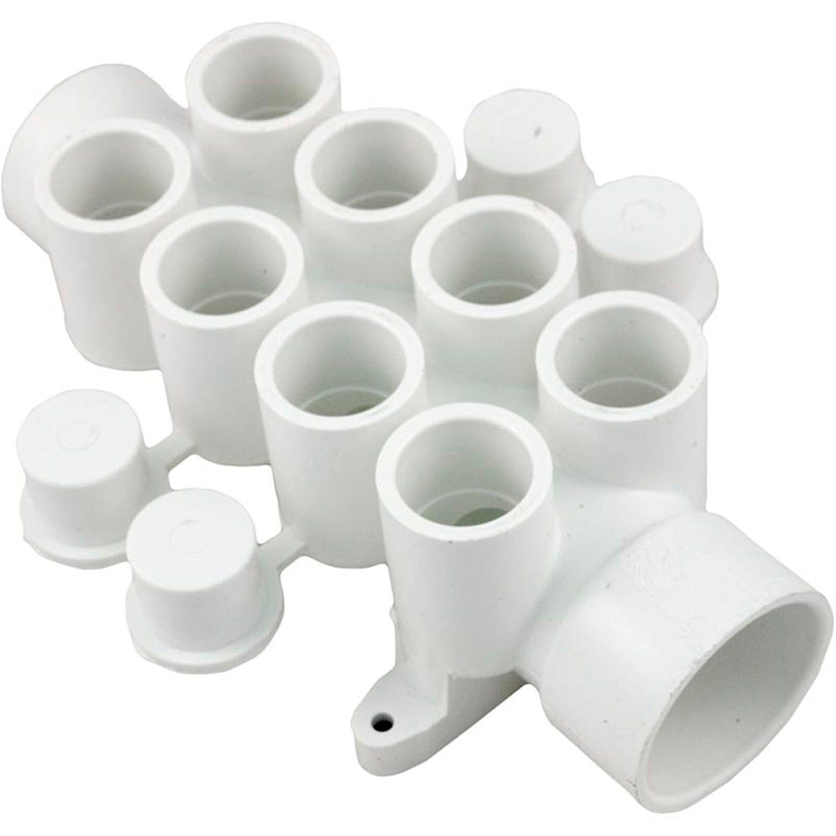Manifold, 3/4"s, 8 Port, Flow Thru, 1-1/2"s x 1-1/2"spg