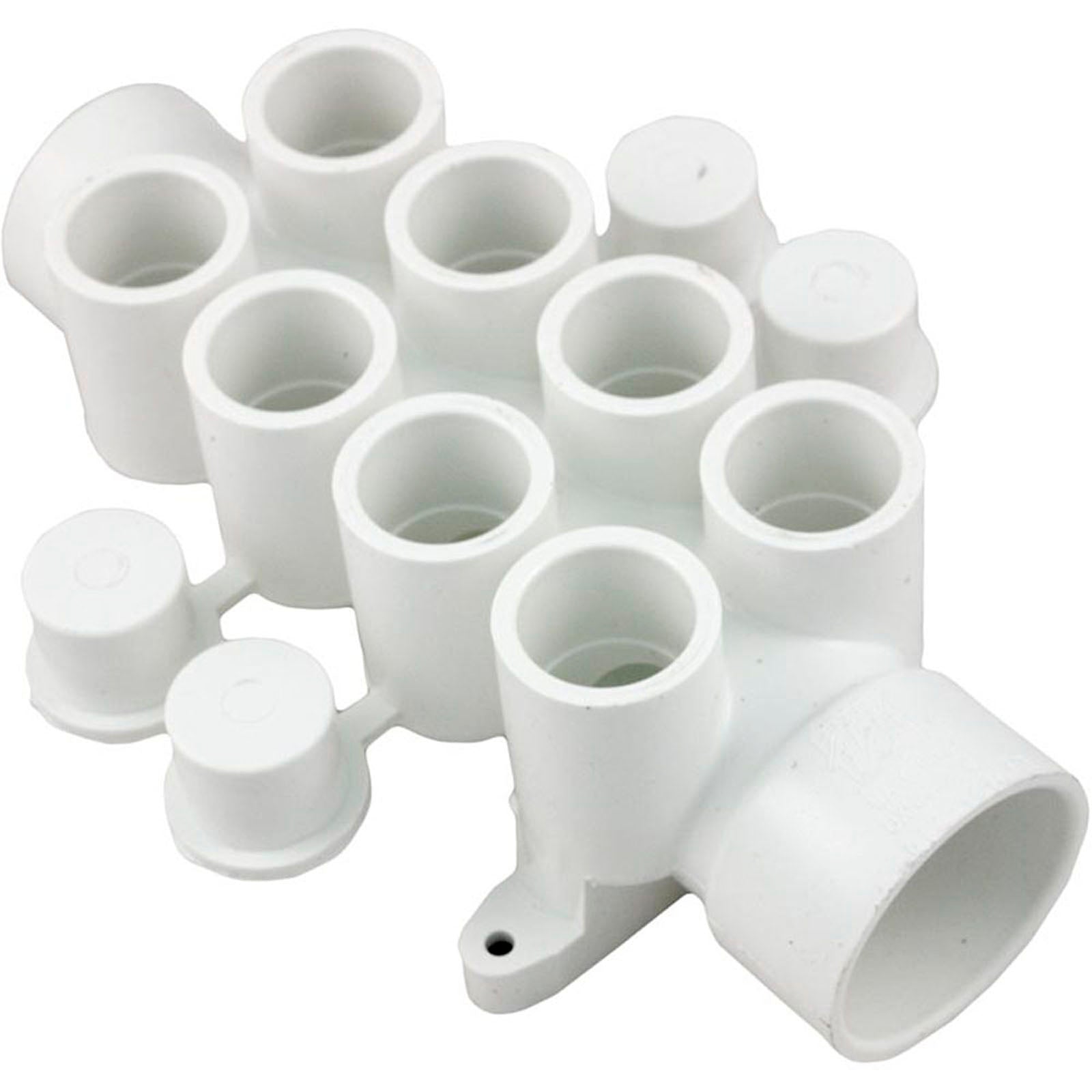 Manifold, 3/4"s, 8 Port, Flow Thru, 1-1/2"s x 1-1/2"spg