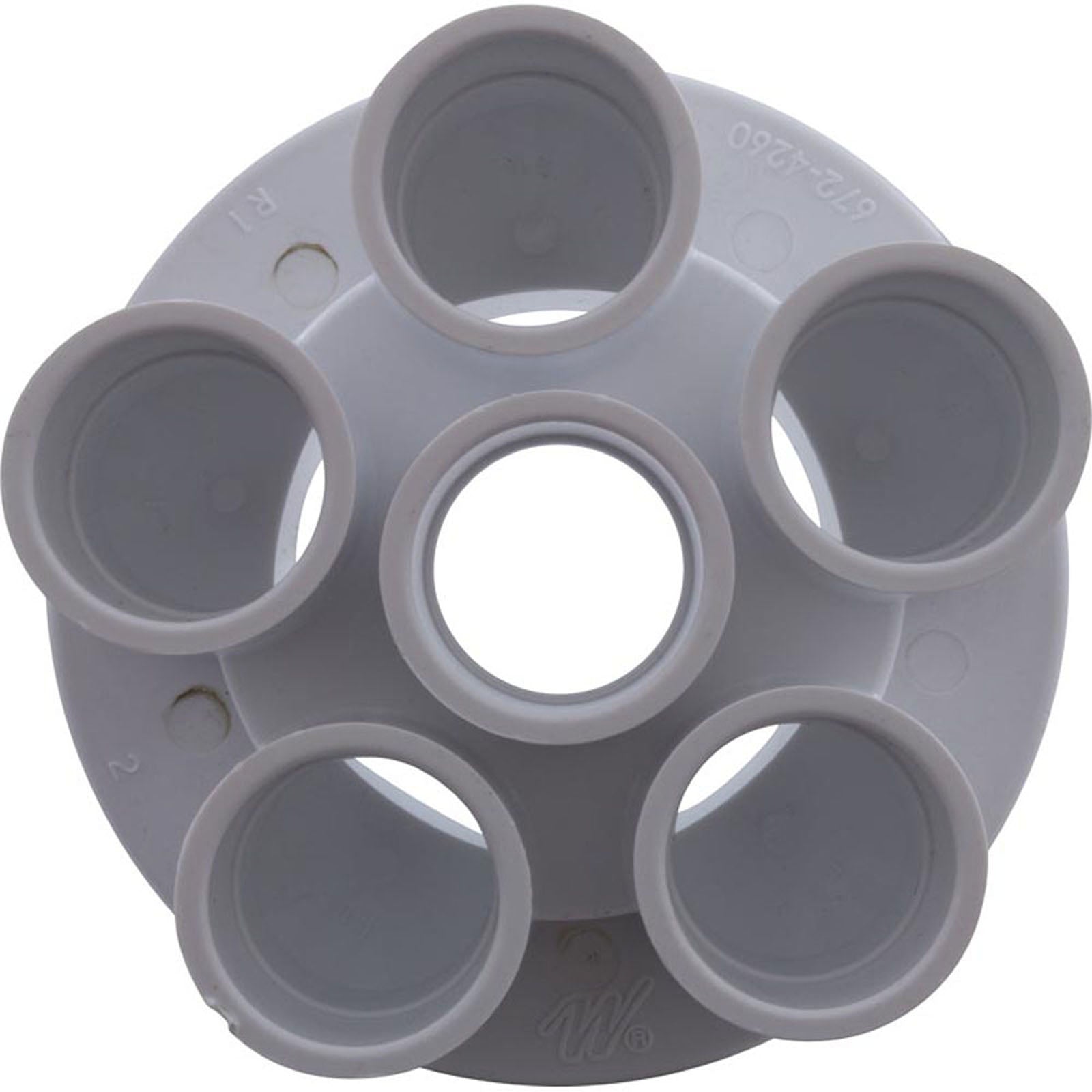 Manifold, 3/4" Slip, 6 Port, Transition, 2" Slip