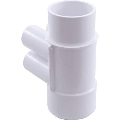 Manifold, 3/4" Slip, 4 Port, Flow Thru, 2" Slip x 2" Spigot