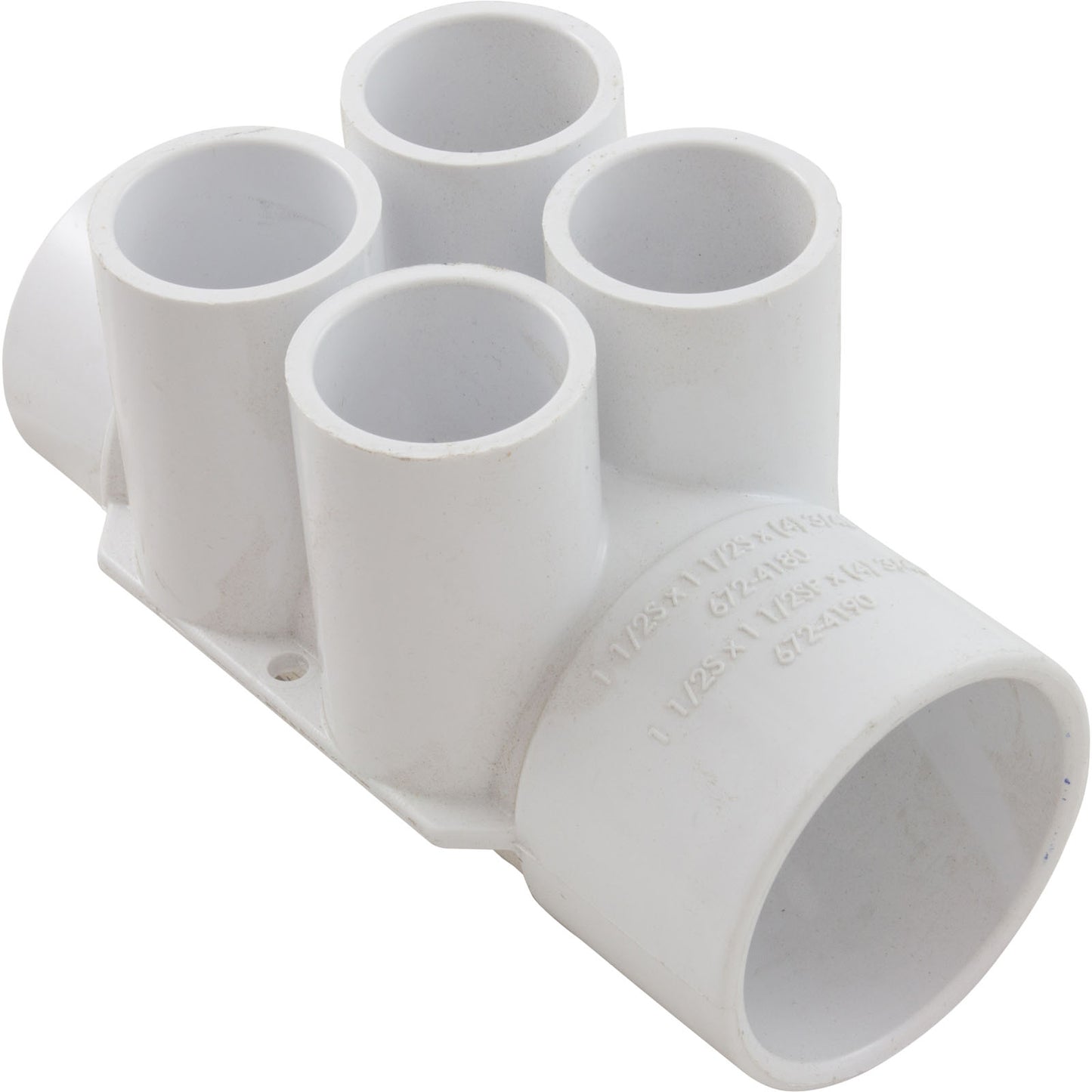 Colector, 3/4", 4 puertos, flujo continuo, 1-1/2" SX 1-1/2" SPG