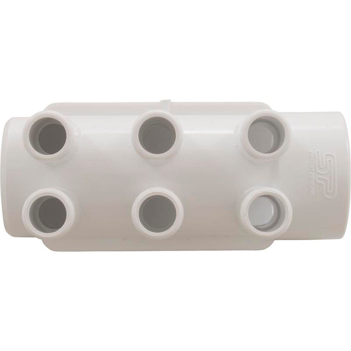 Manifold, 3/4" Smooth Barb, 6 Port, 1-1/2" Slip x Dead End