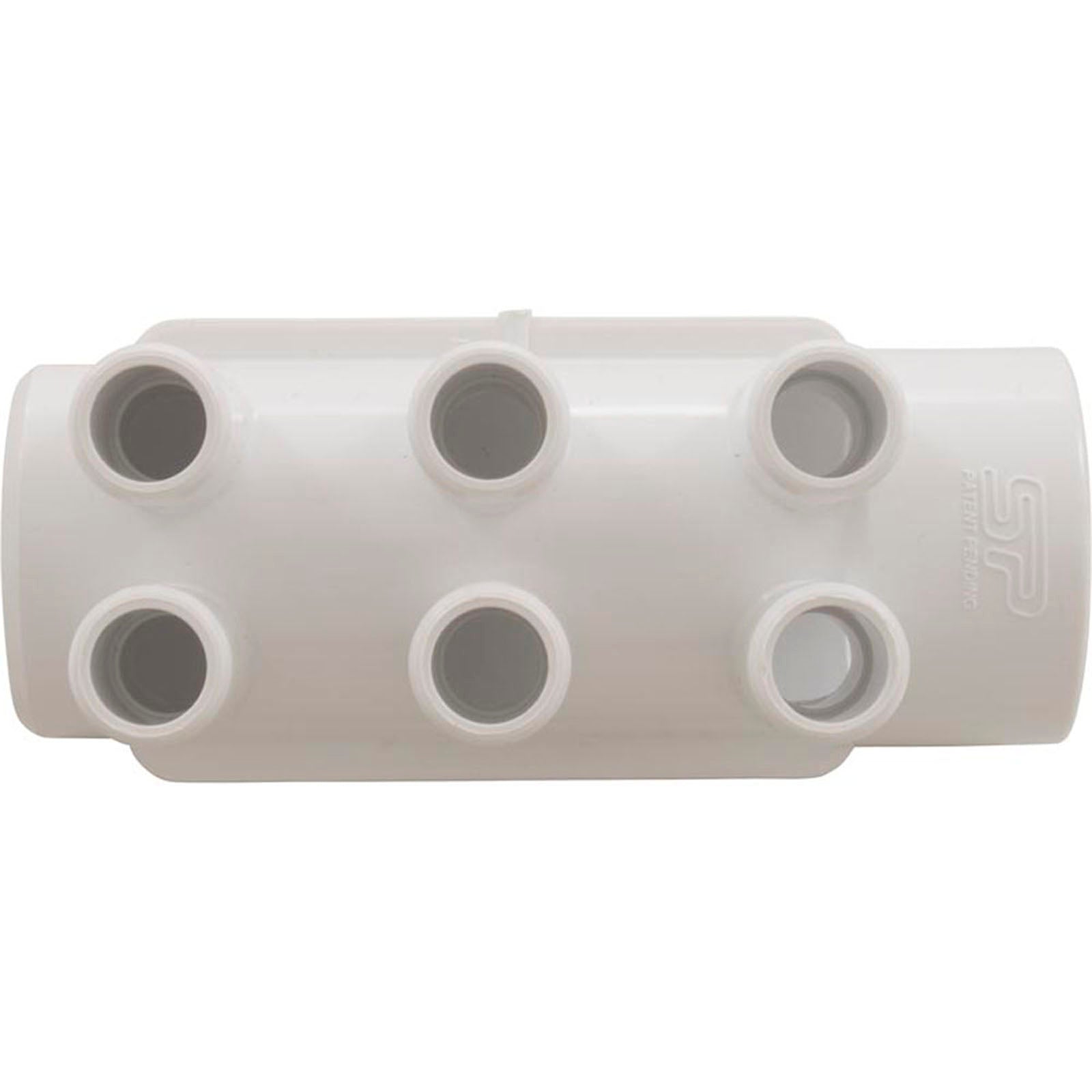 Manifold, 3/4" Smooth Barb, 6 Port, 1-1/2" Slip x Dead End