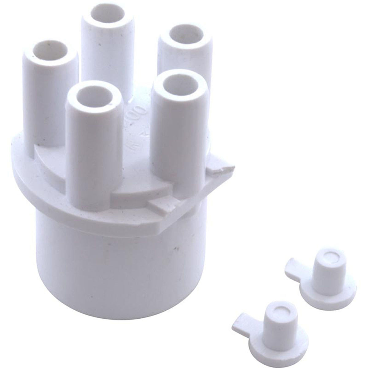 Manifold, 3/8" Smooth Barb, 5 Port, Transition, 1" Spigot