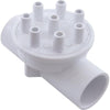 Manifold, 3/8"sb, 8 Port, Flow Thru, 1"s x 1"s