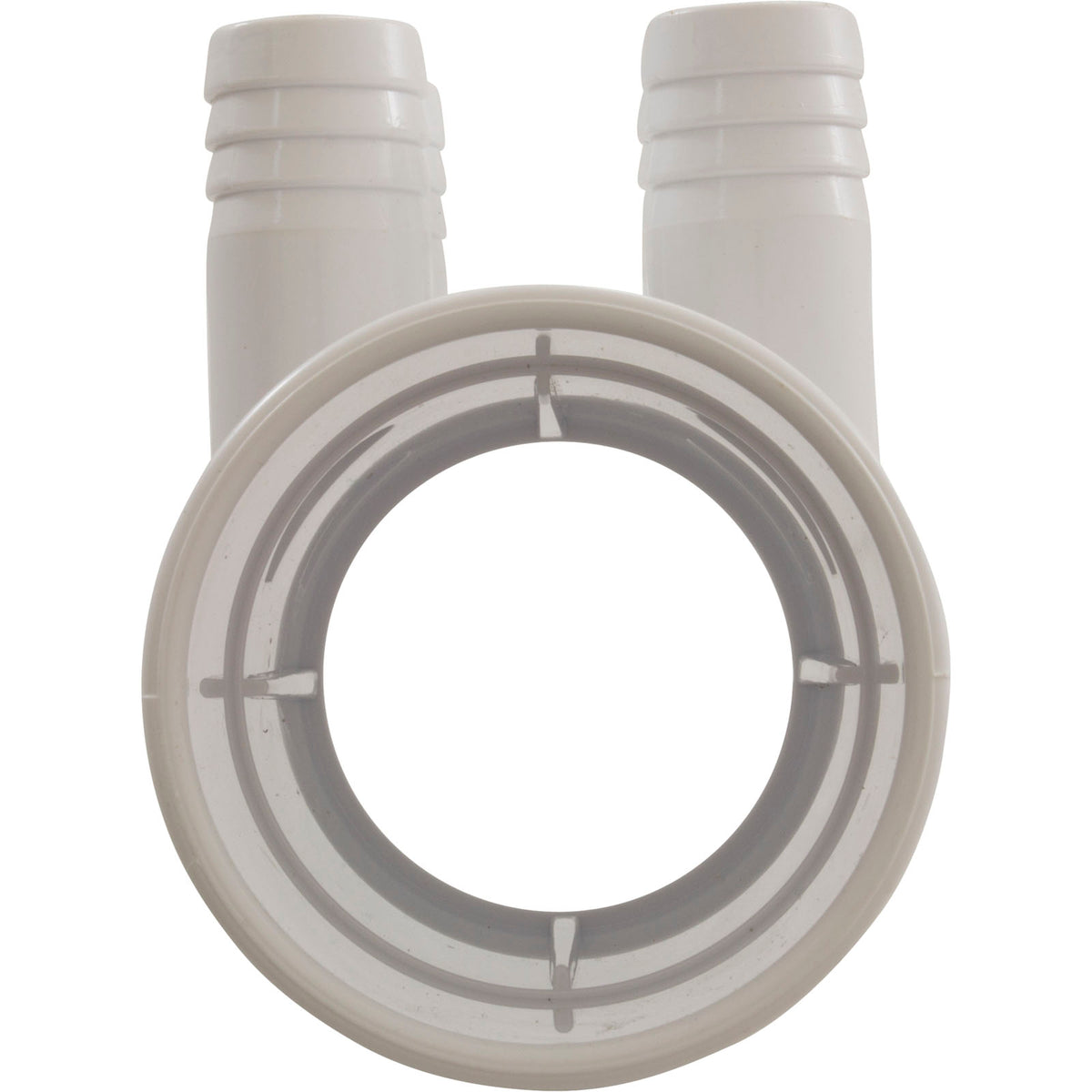 Manifold, 3/4" Barb, 4 Port, Flow Thru, 2" Slip x 2" Slip