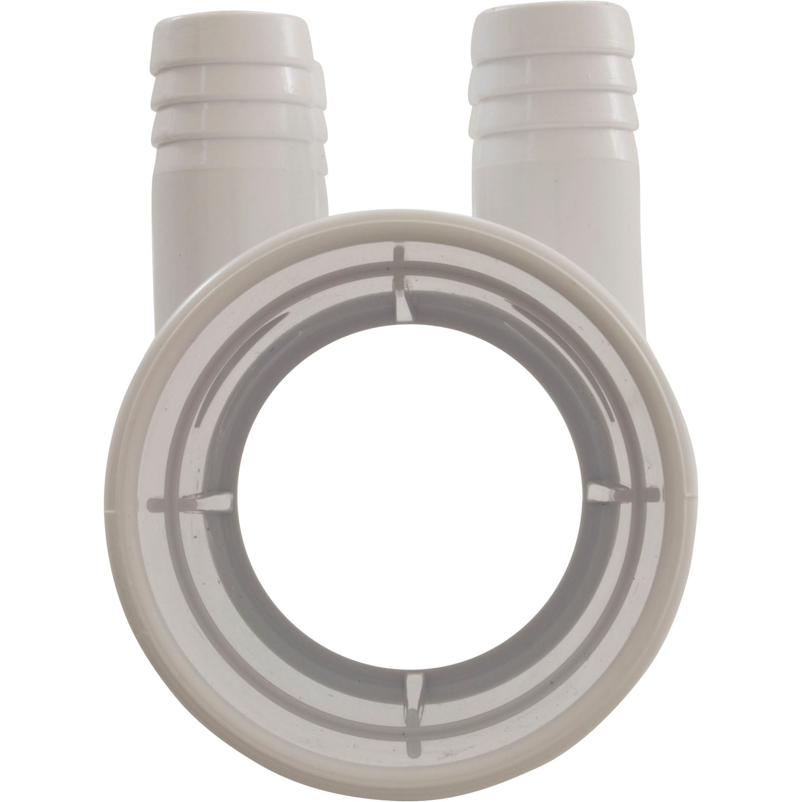 Manifold, 3/4" Barb, 4 Port, Flow Thru, 2" Slip x 2" Slip