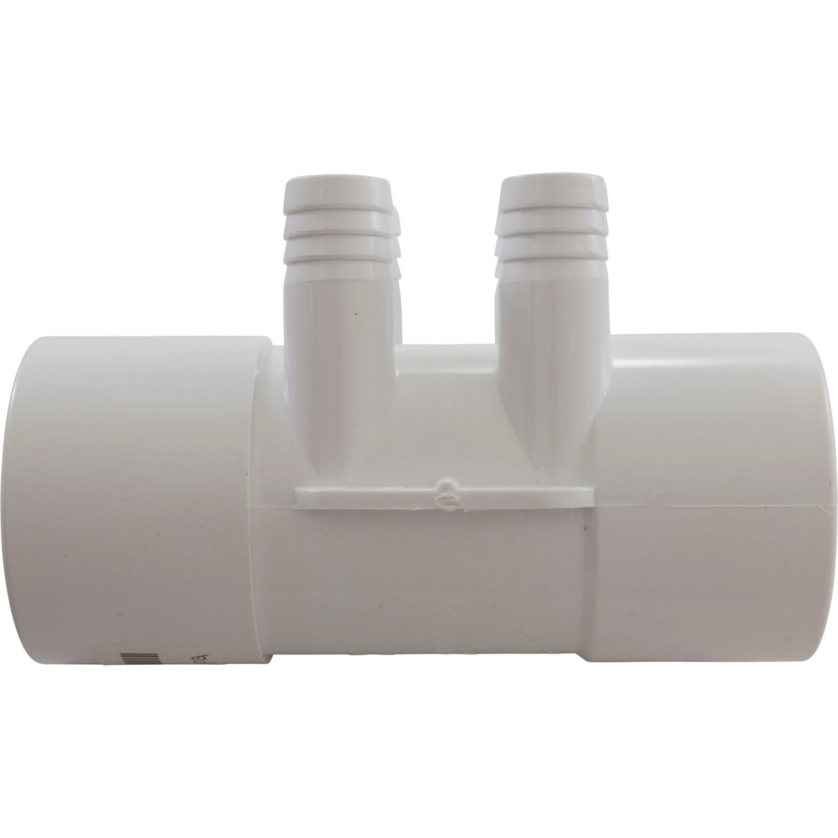 Manifold, 3/4" Barb, 4 Port, Flow Thru, 2" Slip x 2" Slip