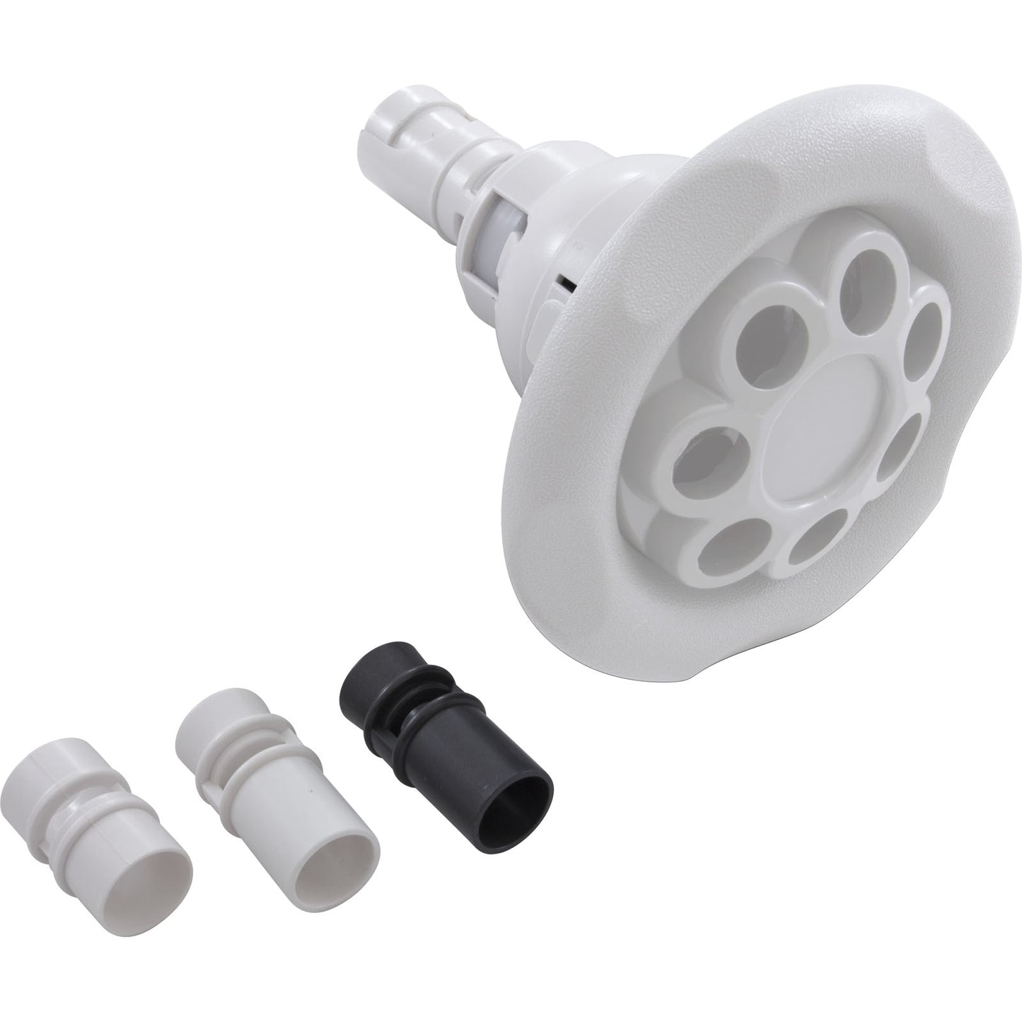 Jet Intl, WW Power Storm Gunite, 5"fd, Massage, Txt Scal, Wht