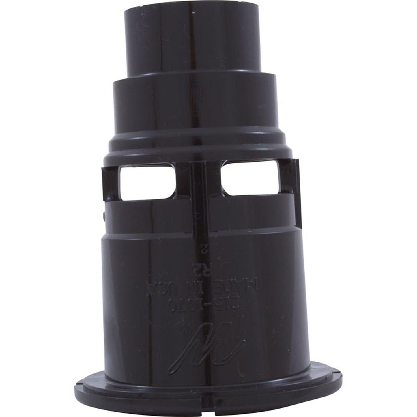 Wall Fitting, Waterway Poly Gunite, Black