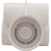 Jet Body Assembly, WW Poly Storm Gunite, a1-1/2"s, w2"s, Tee, Wht, Thd