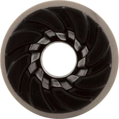 Bulkhead Fitting, Waterway, 3/4" Barb, Swirl, Black