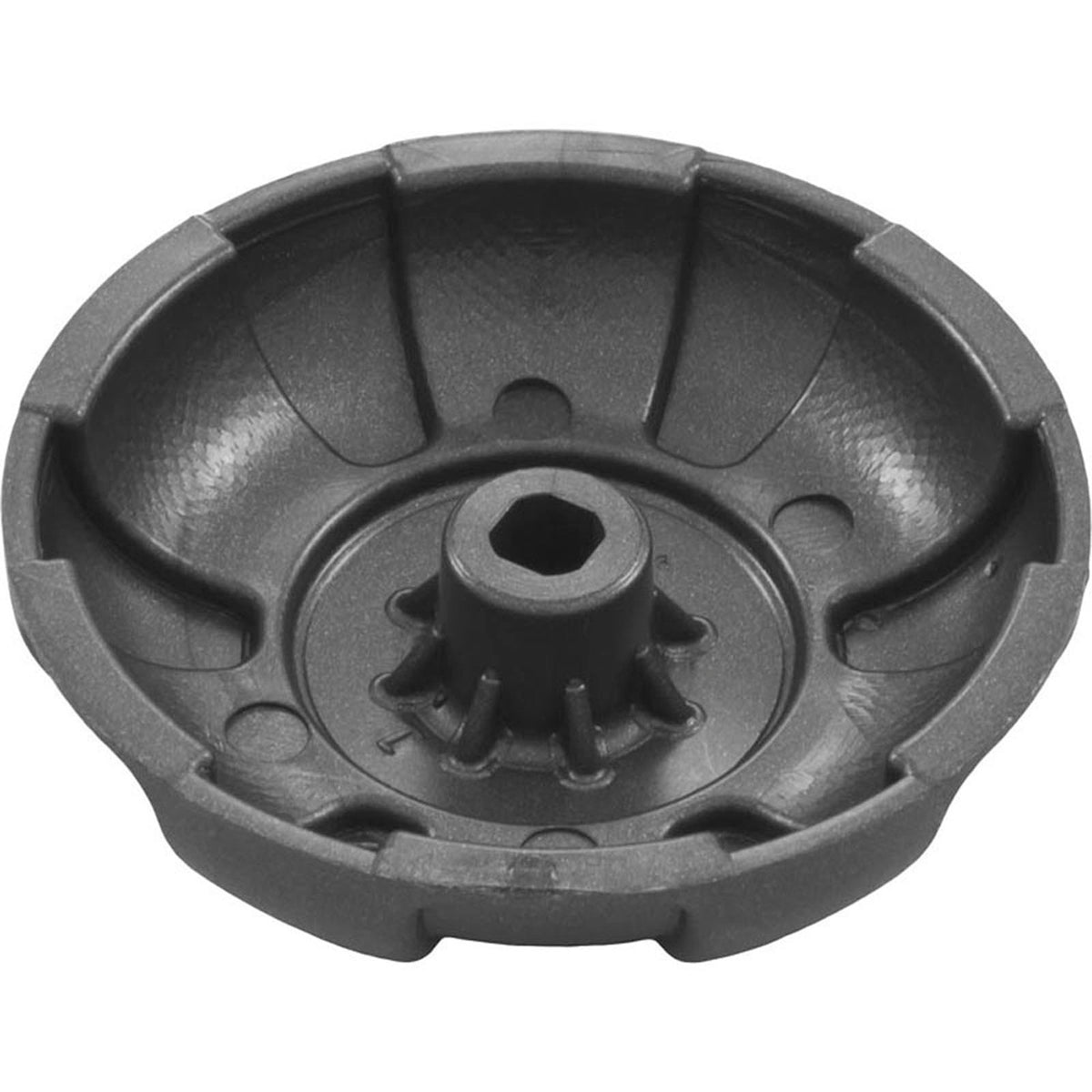Knob, WW 1" Top Access Air Control, 6 Spoke, DSG