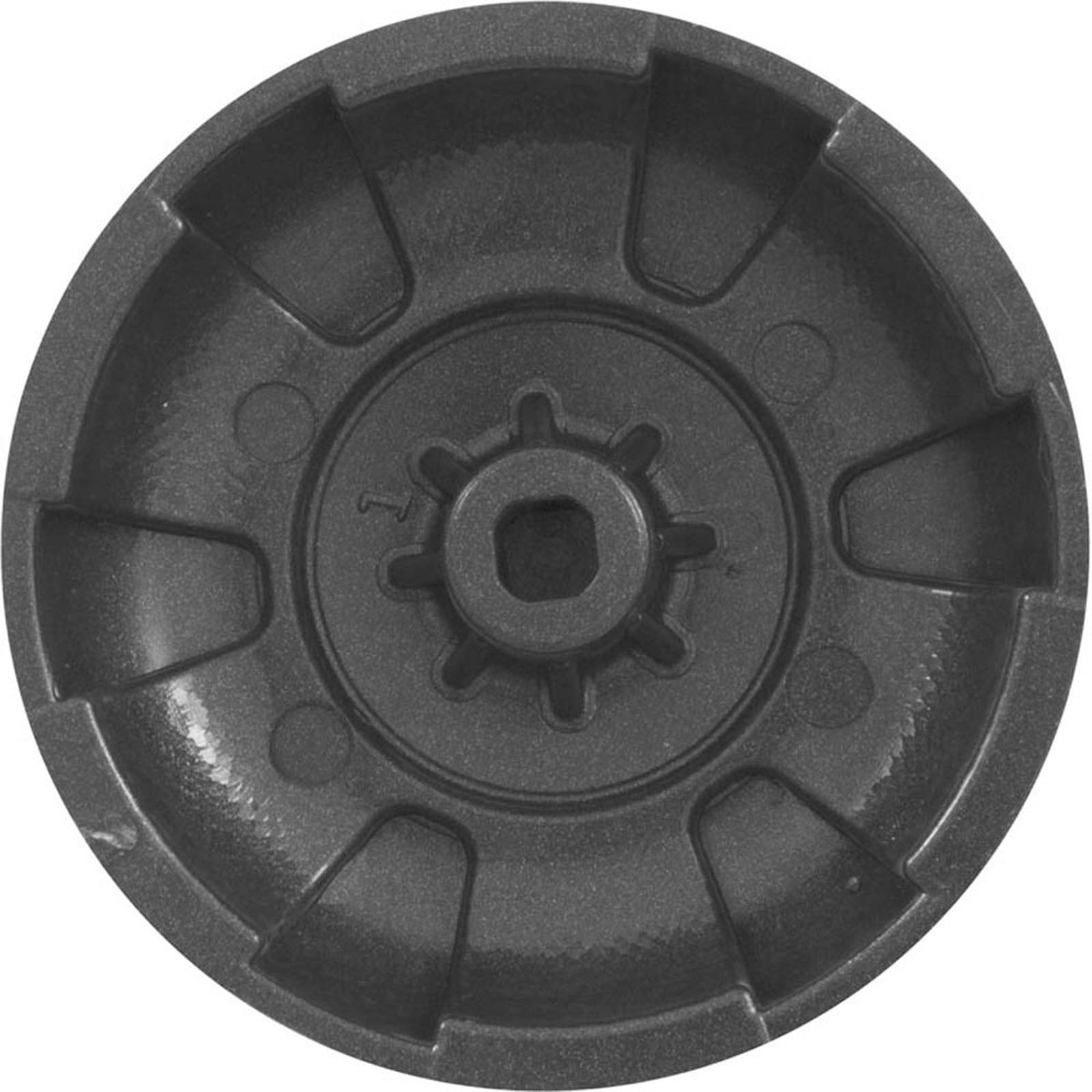 Knob, WW 1" Top Access Air Control, 6 Spoke, DSG