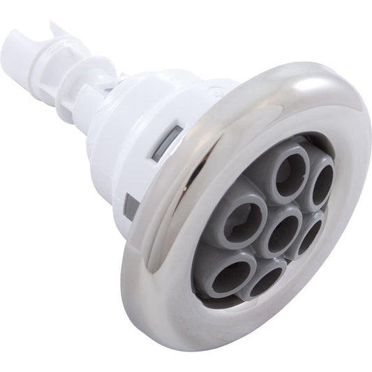 Jet Intl, WW Poly Storm, 3-3/8"fd, Massage, Smth, SS/Gry