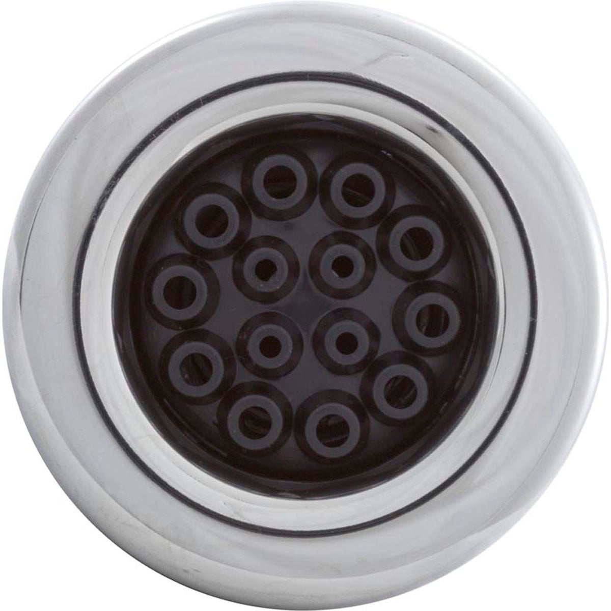 Jet Intl, WW Poly Storm, 3-3/8"fd, Massage, Smth, SS/Blk