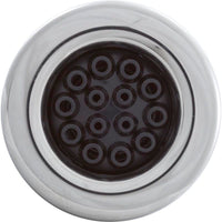 Jet Intl, WW Poly Storm, 3-3/8"fd, Massage, Smth, SS/Blk