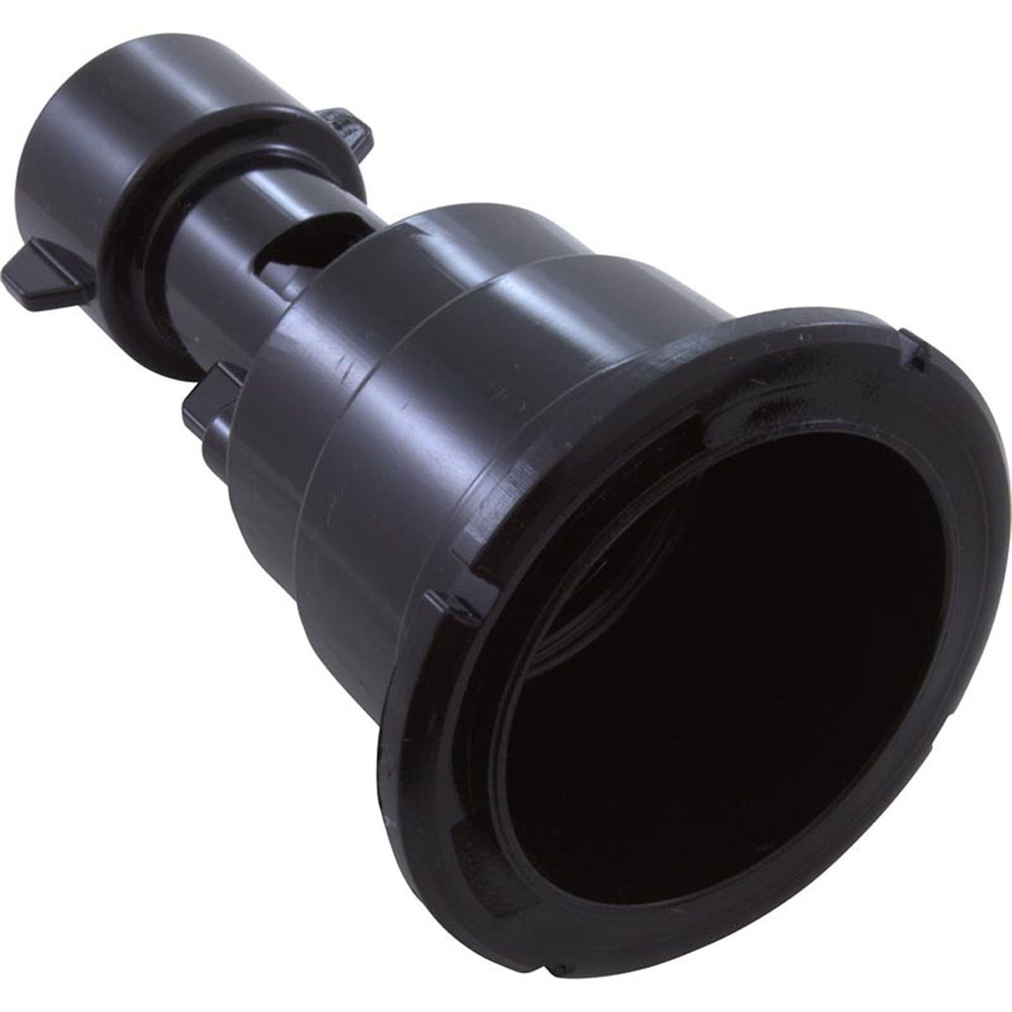 Wall Fitting, Waterway Poly Storm Gunite, 3-3/16"fd, Black