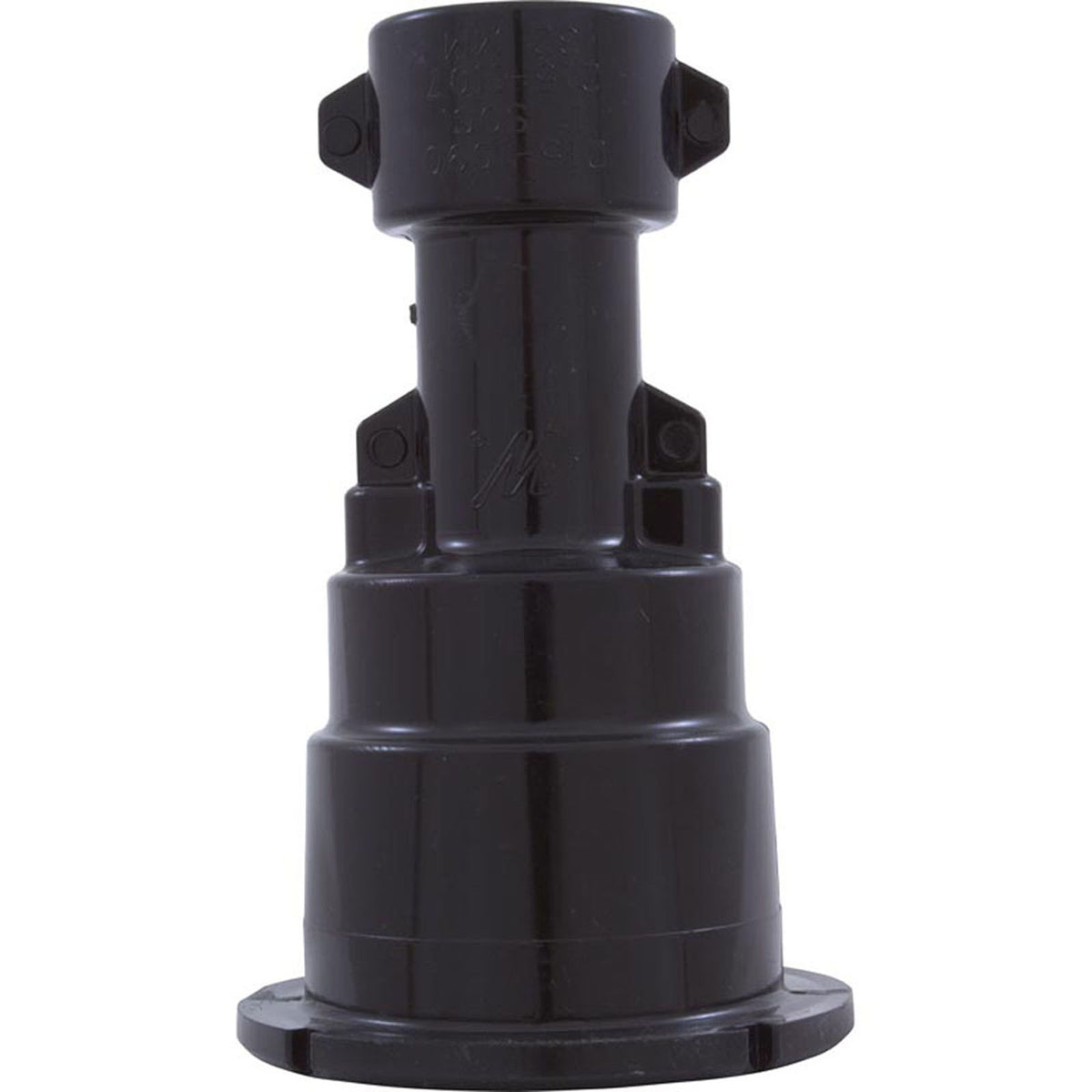 Wall Fitting, Waterway Poly Storm Gunite, 3-3/16"fd, Black