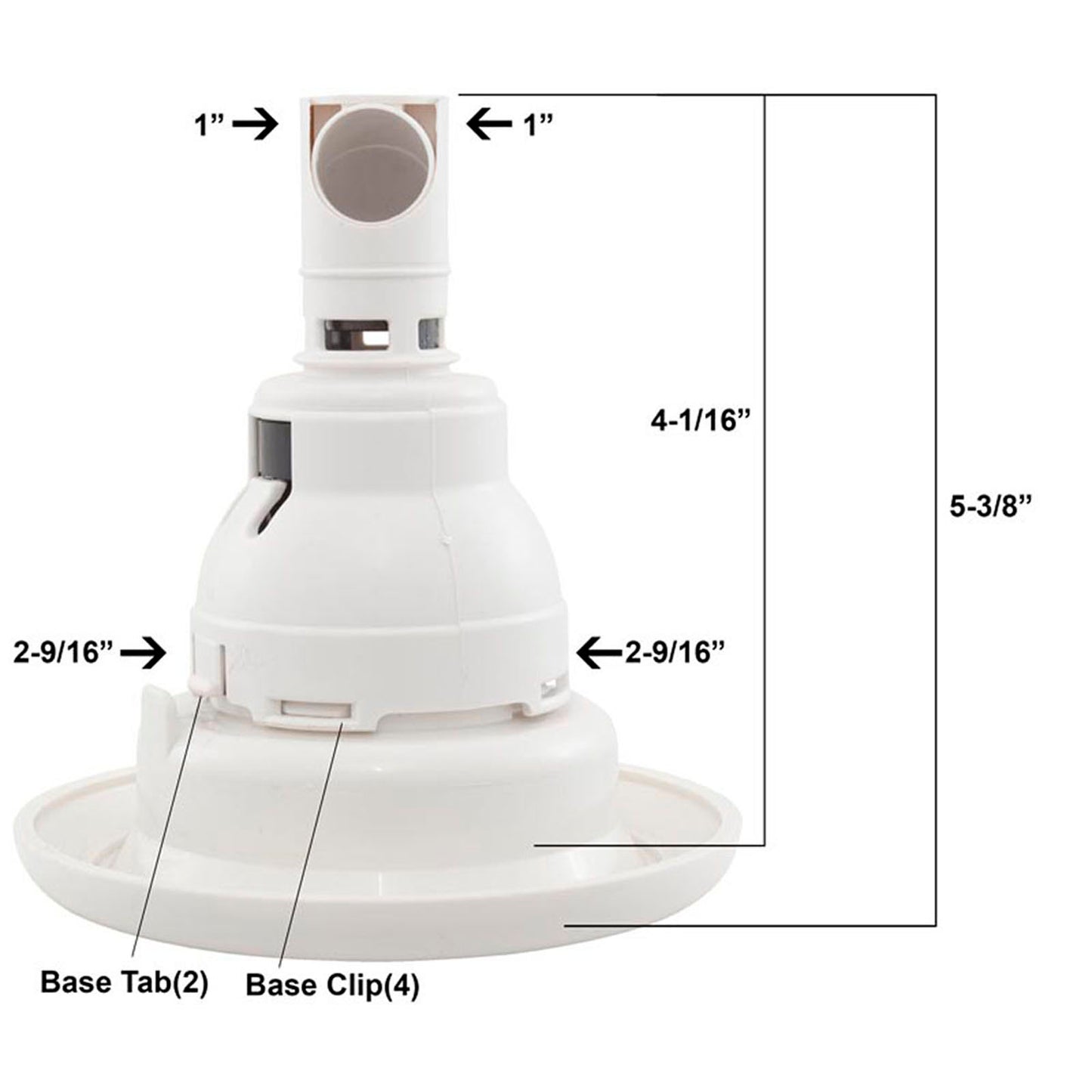 Jet Intl, WW Power Storm, 5"fd, Dir, Scalloped, SS/Blk