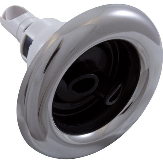 Jet Intl, WW Power Storm, 5" fd, Twin Roto, liso, acero inoxidable/negro