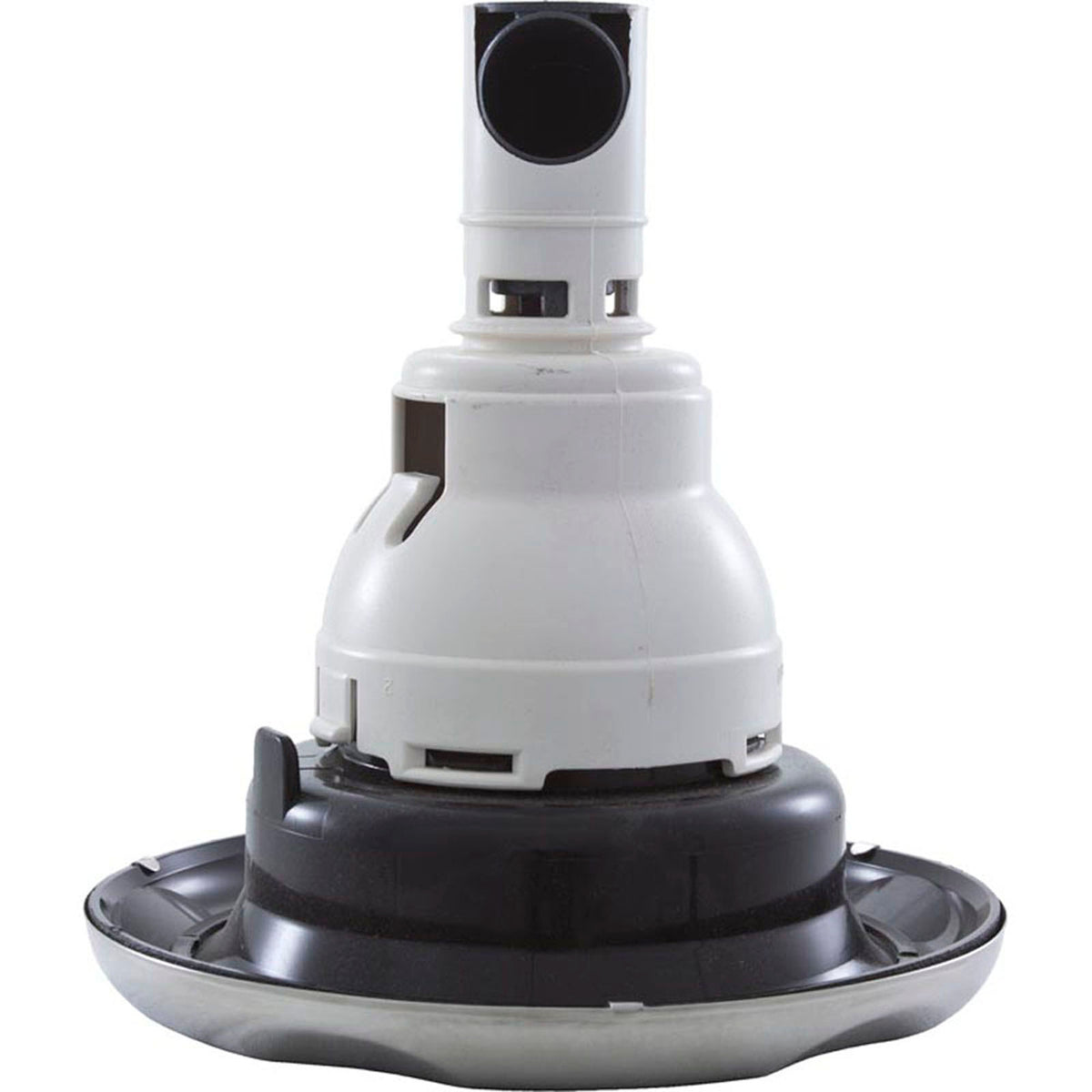 Jet Intl, WW Power Storm, 5"fd, Massage, Scalloped, SS/Blk