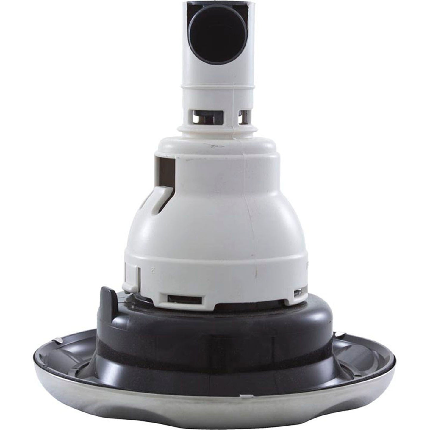 Jet Intl, WW Power Storm, 5"fd, Massage, Scalloped, SS/Blk