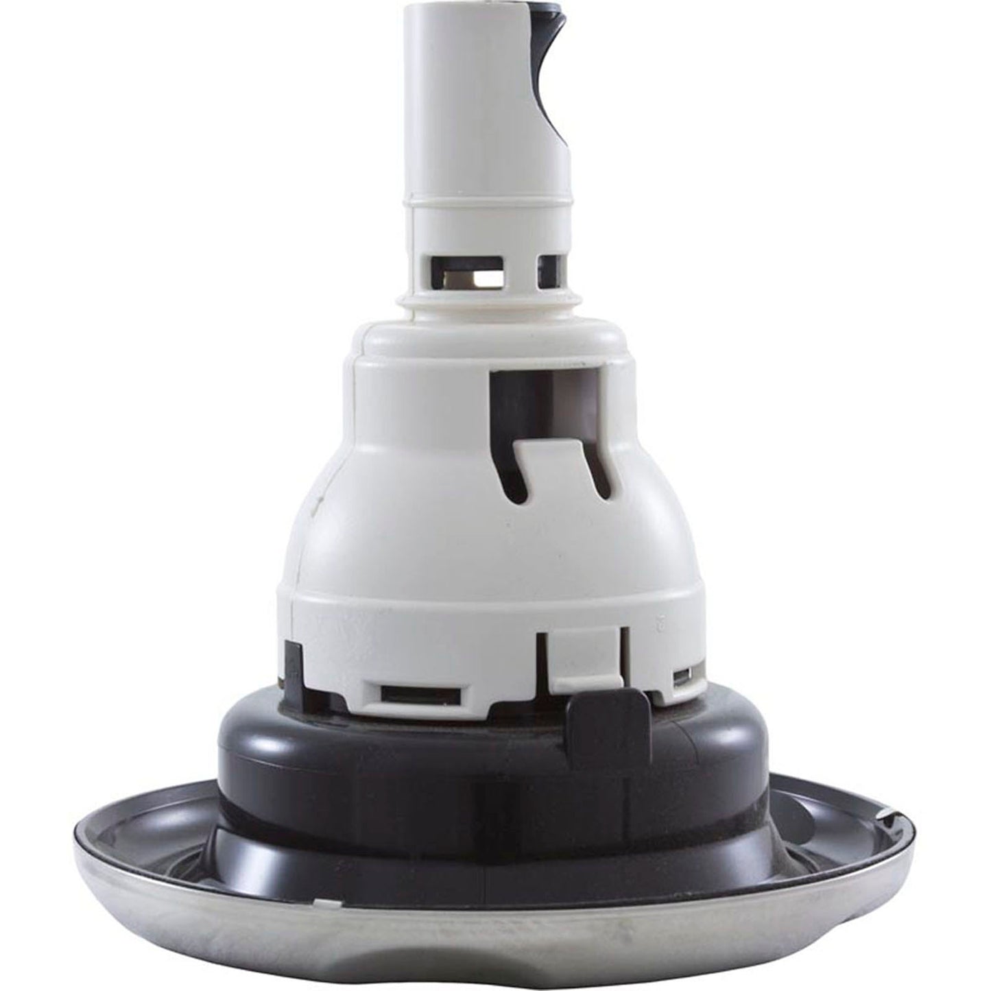 Jet Intl, WW Power Storm, 5"fd, Massage, Scalloped, SS/Blk