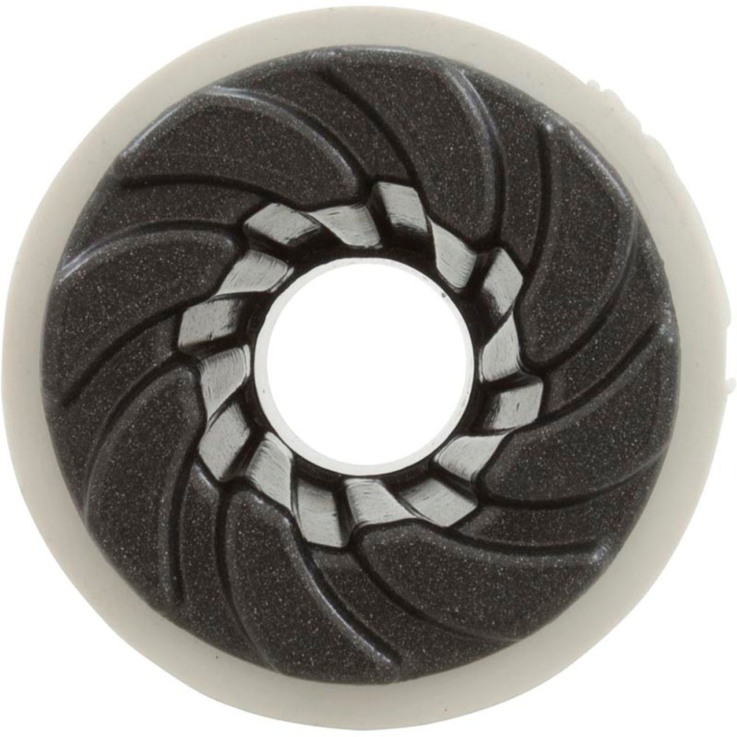 Bulkhead Fitting, Waterway, 3/4"b, Swirl, Dark Gray