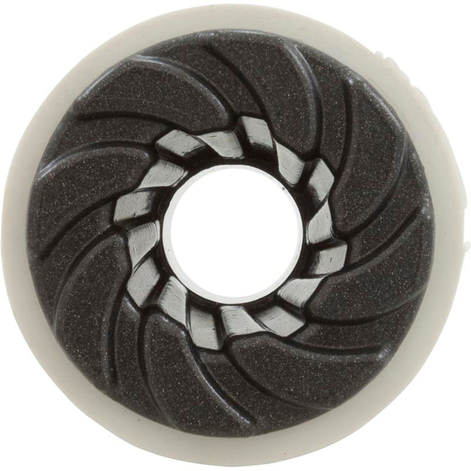 Bulkhead Fitting, Waterway, 3/4"b, Swirl, Dark Gray