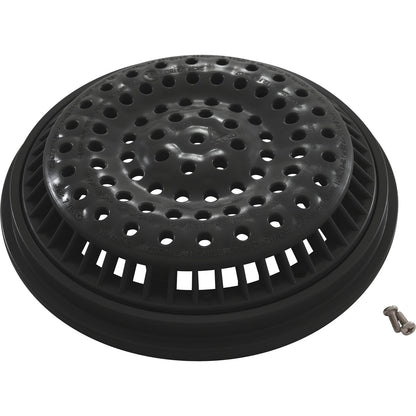 Main Drain Grate, WW Anti Vortex, 8" Rnd, w/Collar, Black