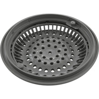 Main Drain Grate, WW Anti Vortex, 8" Rnd, w/Collar, Gray