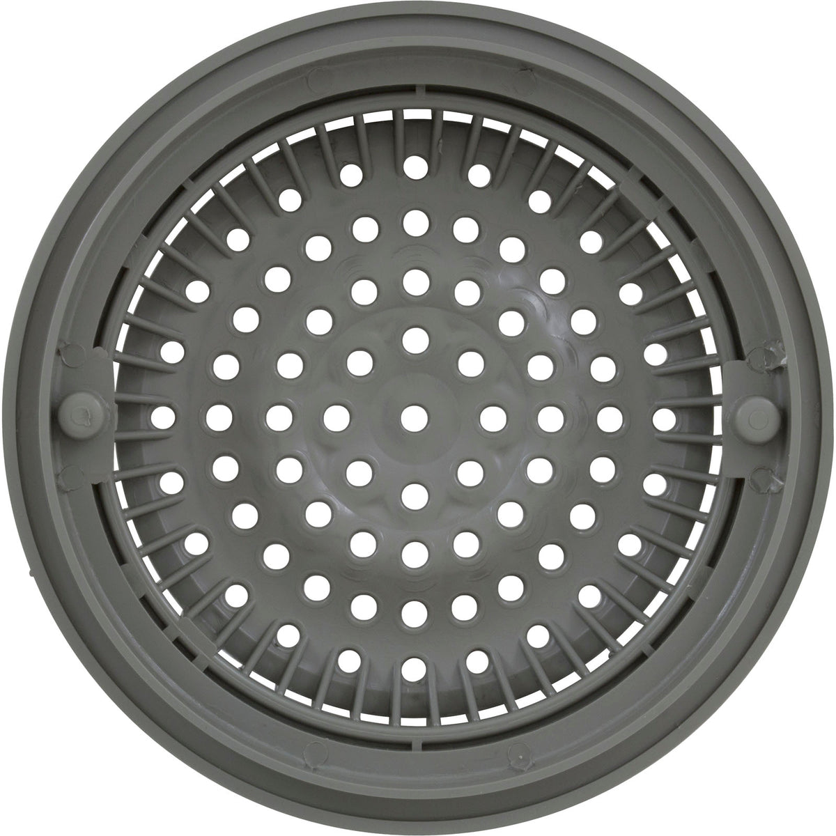 Main Drain Grate, WW Anti Vortex, 8" Rnd, w/Collar, Gray