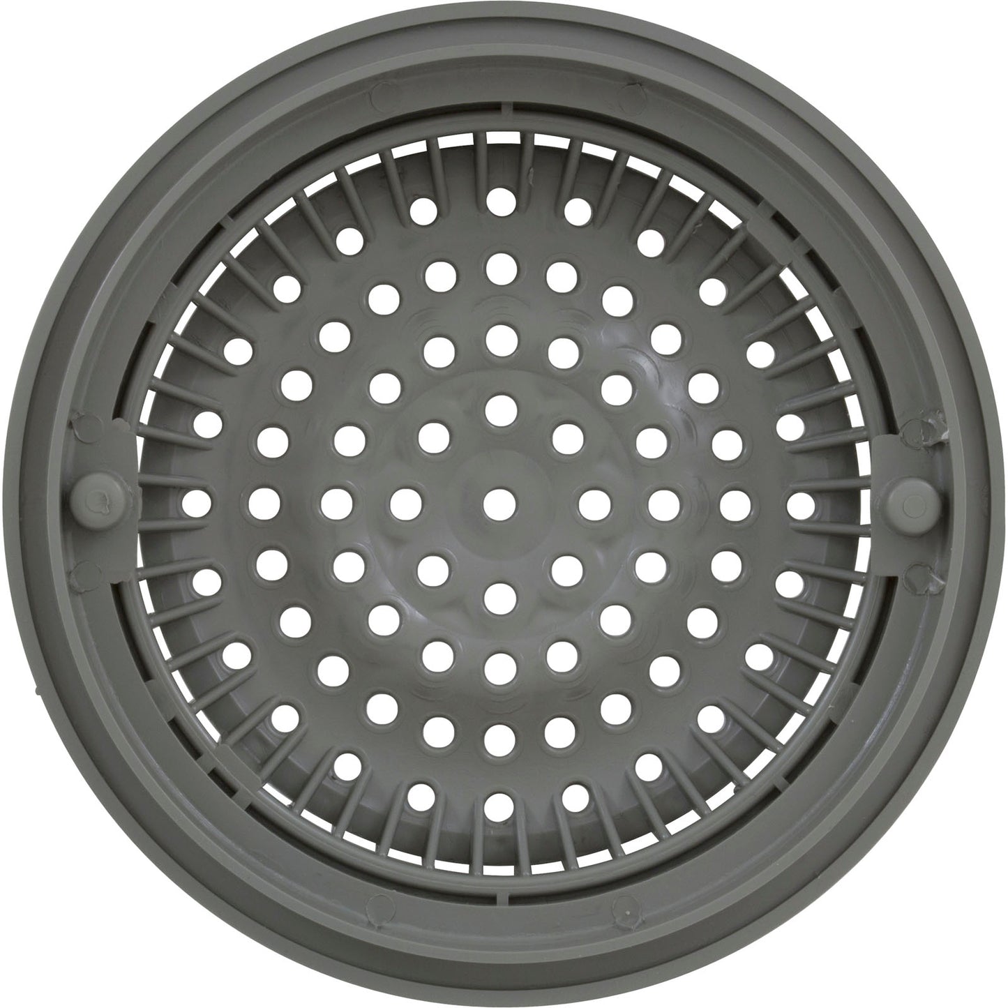 Main Drain Grate, WW Anti Vortex, 8" Rnd, w/Collar, Gray
