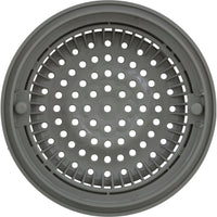 Main Drain Grate, WW Anti Vortex, 8" Rnd, w/Collar, Gray