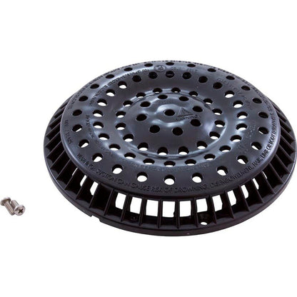 Main Drain Grate, Waterway Anti Vortex, 8" Round, Black