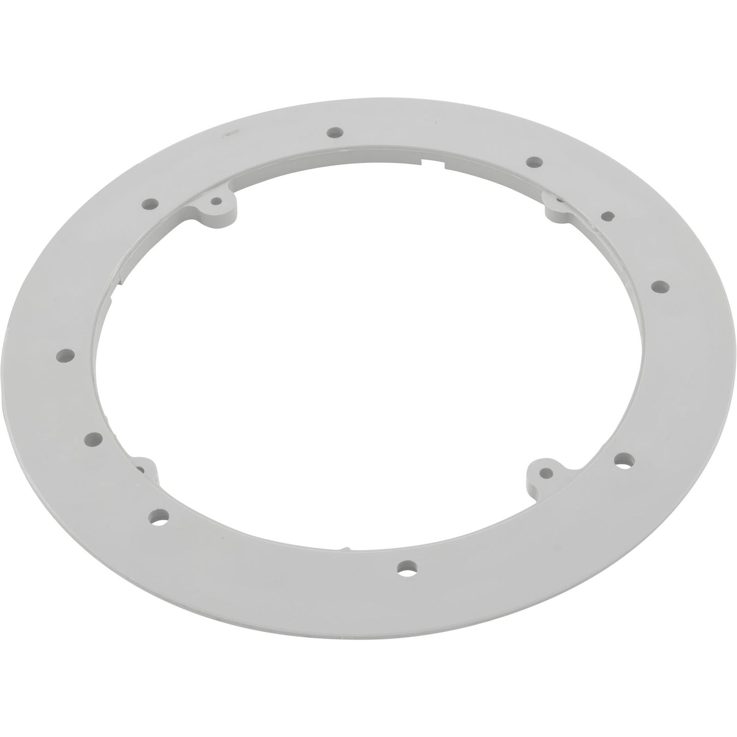 Mounting Plate, Waterway Main Drain Vinyl, 8" Round, White