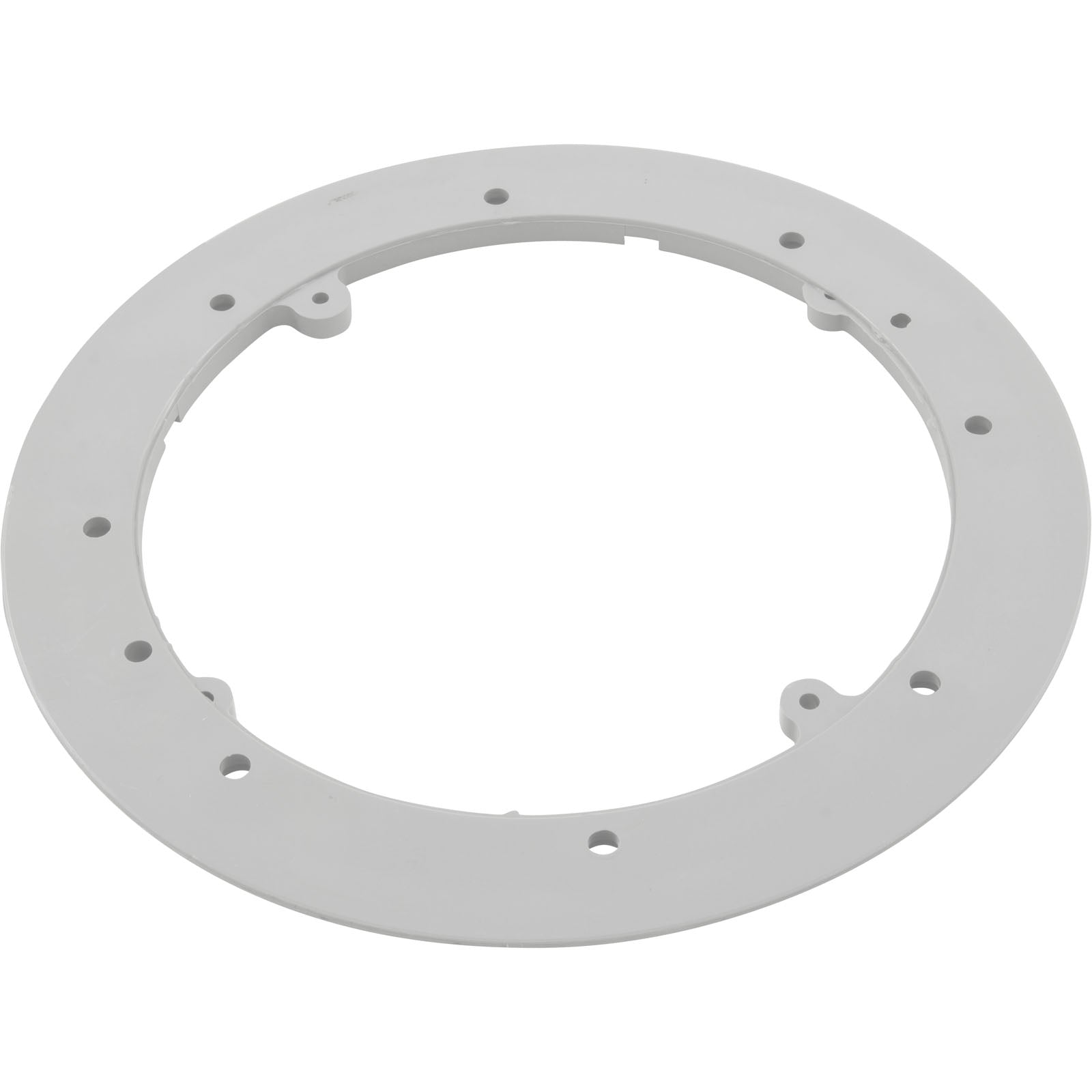 Mounting Plate, Waterway Main Drain Vinyl, 8" Round, White
