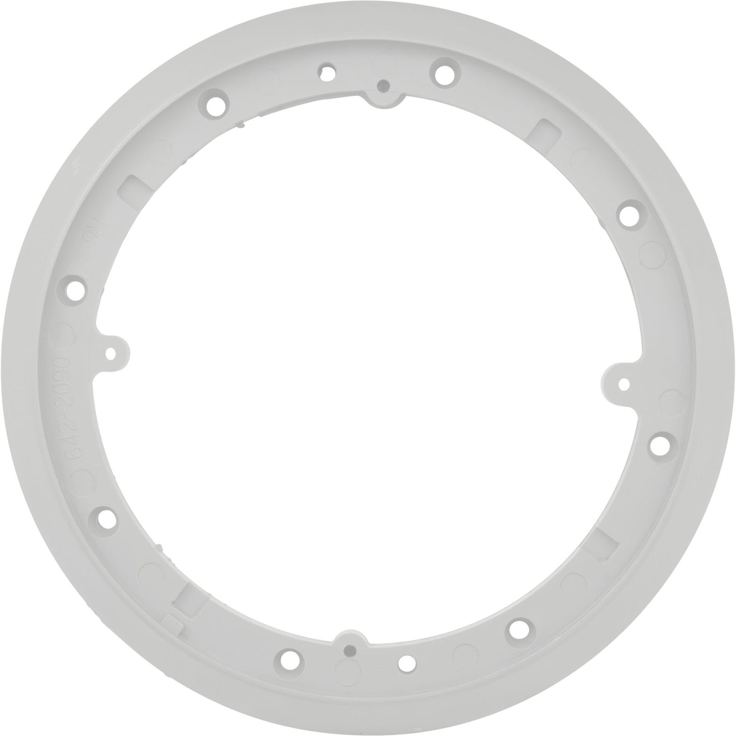 Mounting Plate, Waterway Main Drain Vinyl, 8" Round, White