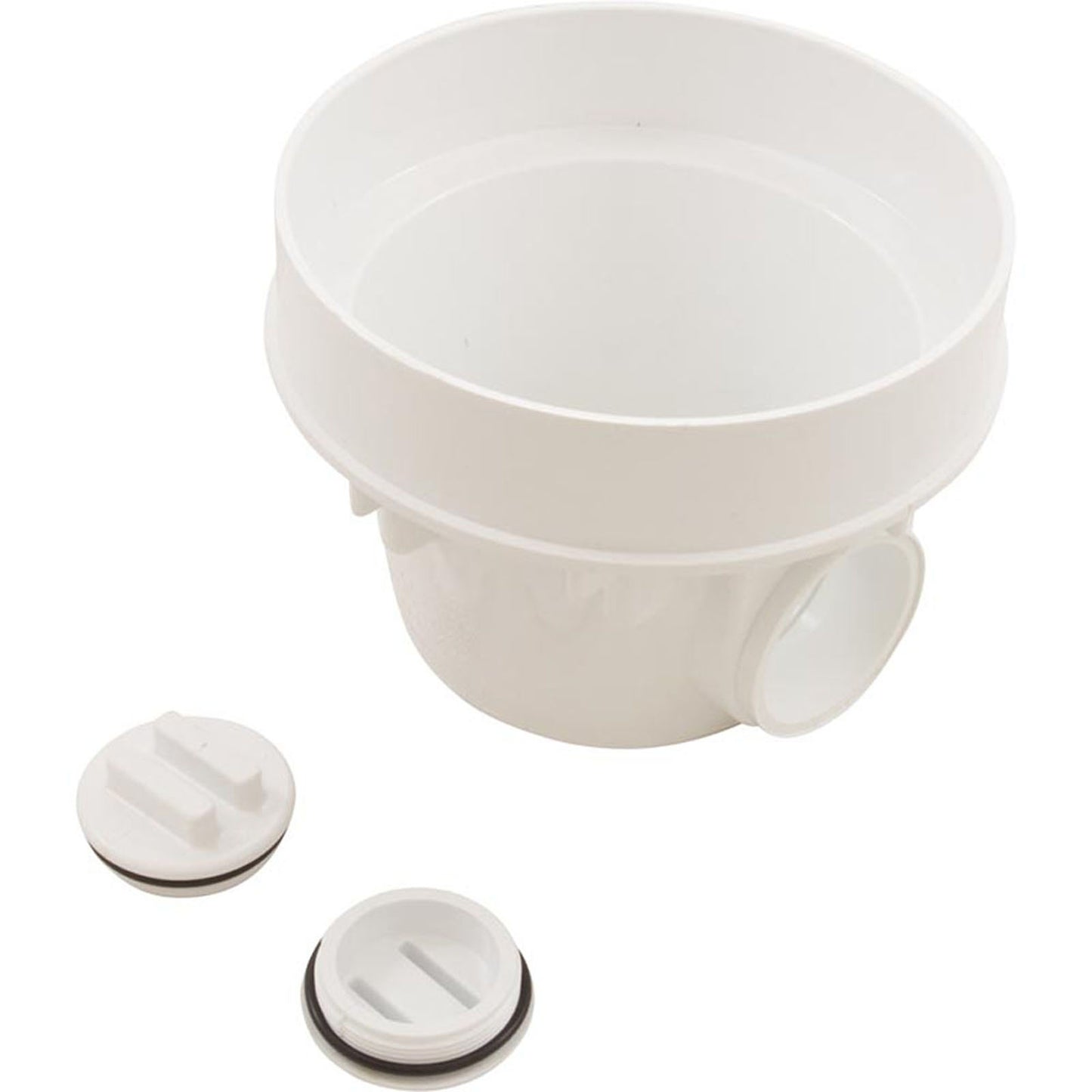 Cuerpo de sumidero, vía fluvial, 8" redondo, deslizamiento de 2" x deslizamiento de 2"