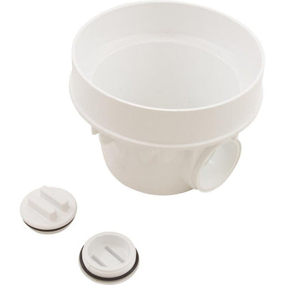 Cuerpo de sumidero, vía fluvial, 8" redondo, deslizamiento de 2" x deslizamiento de 2"