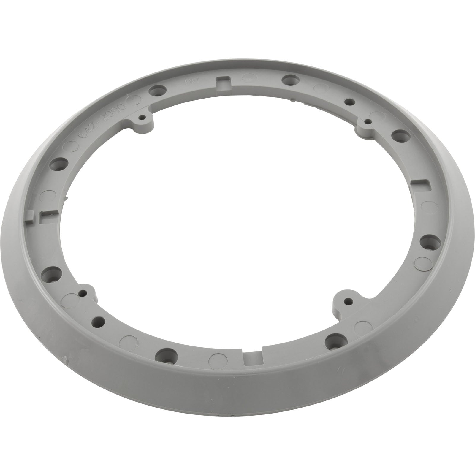 Mounting Plate, Waterway Main Drain Vinyl, 8" Round, Gray