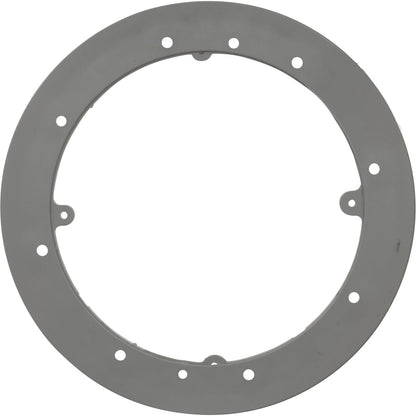 Plaque de montage, drain principal de voie navigable en vinyle, rond de 8 po, gris