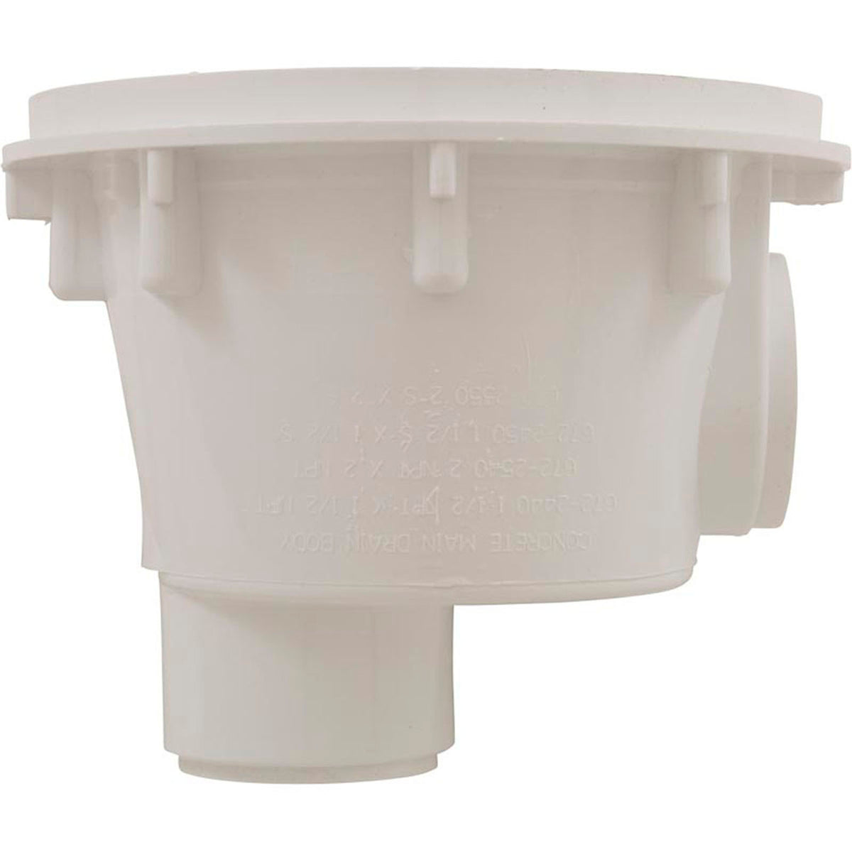Sump Body, Waterway Main Drain Gunite, 8" Round, 2" Slip
