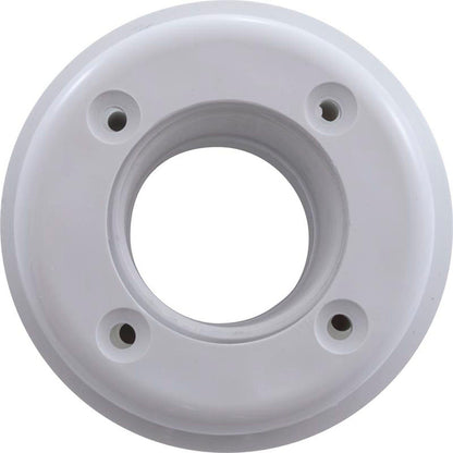 Accesorio de pared, WW, revestimiento de vinilo, 3" de alto, 1-1/2" de rosca hembra, 3-1/2" de profundidad, blanco