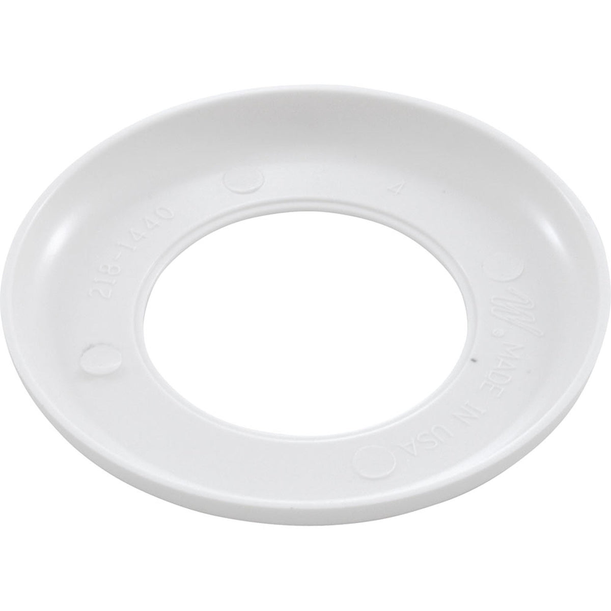 Escutcheon, Waterway, Vinyl Liner, White